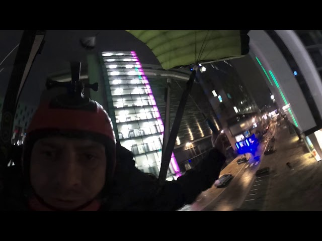 BASE jump off a building - GoPro max 360 - 360 video GoPro VR