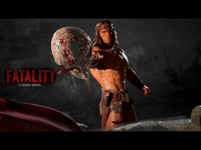 Conan the Barbarian in Mortal Kombat 1 – All Fatalities & Animalities of the New Fighter [4K 60FPS]