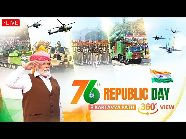 76th Republic Day Parade LIVE from Kartavya Path | 26 January 2025 | Full Parade Coverage | #LIVE