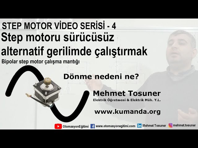 Step motoru alternatif gerilimde çalıştırmak - Dönme nedeni ne? - Bipolar step motor çalışma mantığı