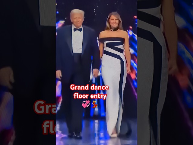 Trump Melania dancefloor grand entry 🔥🇺🇲💞💃#trending #shorts #usa #new #trump #music #love #youtube