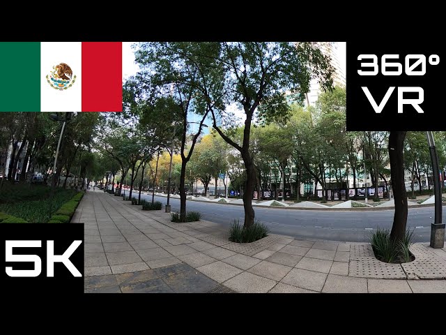 360° VR Virtual Reality Video: Mexico city - Av. Paseo de la Reforma. Part 3