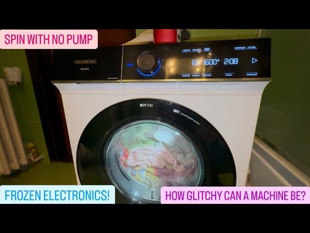 HOW GLITCHY CAN A BRAND NEW WASHING MACHINE BE? SIEMENS IQ700 - HYGIENE CYCLE DISASTER (TRANSCRIPT)