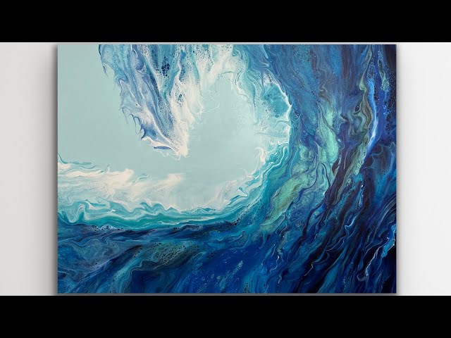 WAVE BLOWOUT INSPIRED BY @MOLLY’S ARTISTRY | DUTCH POUR | ACRYLIC POUR TUTORIAL