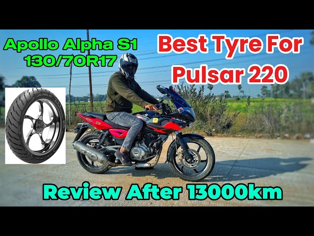 Best Tyre For Pulsar 220 | Long Term Review || Apollo Alpha S1 130/70R17 #pulsar220 #review #apollo