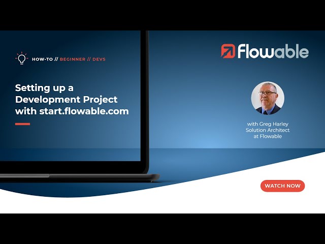 Setting up a Development Environment with start.flowable.com | How-To | Flowable