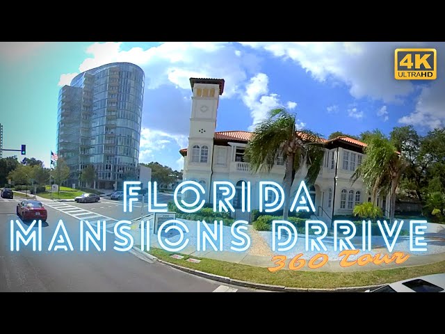 Florida Mansions Tour Tampa 360 VR Bayshore blvd