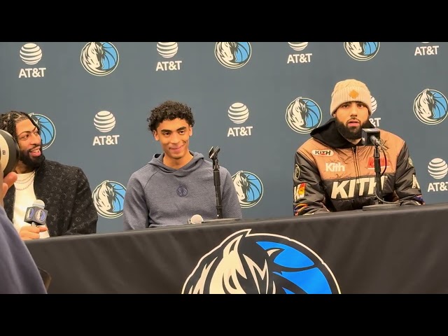 Dallas Mavericks Player Introductions - Anthony Davis, Max Christie, Caleb Martin