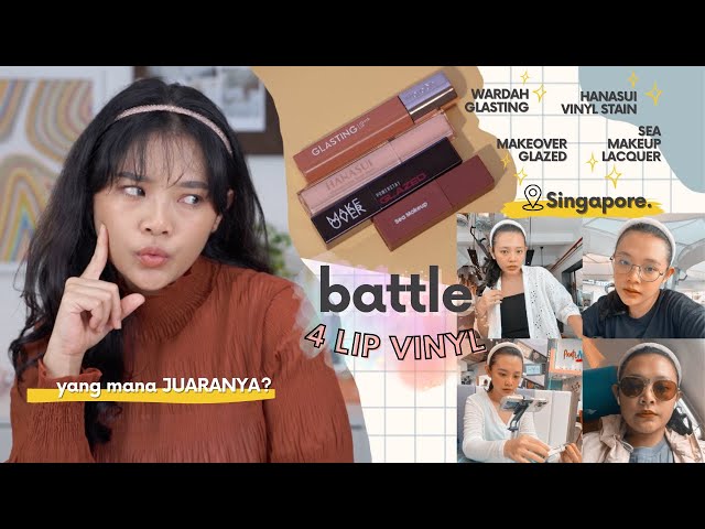 BATTLE 4 LIPEN MATTE PENGGANTI MAYBELLINE VINYL (WARDAH, MAKEOVER, HANASUI, SEA MAKEUP) | RIRIEPRAMS