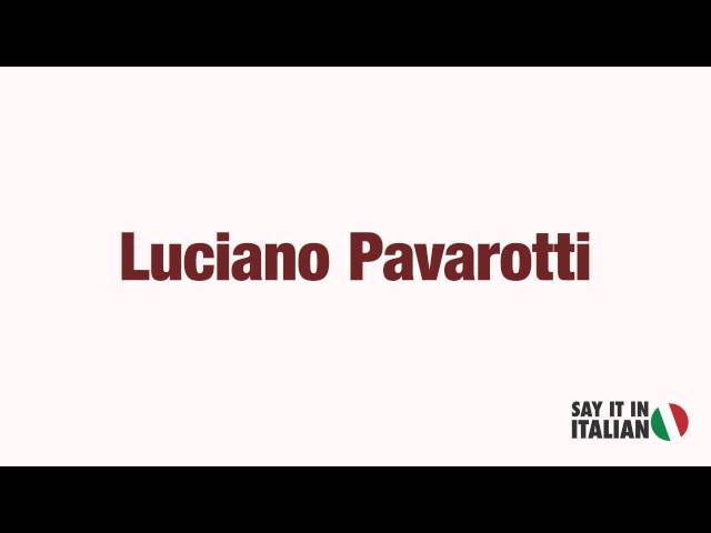 Luciano Pavarotti