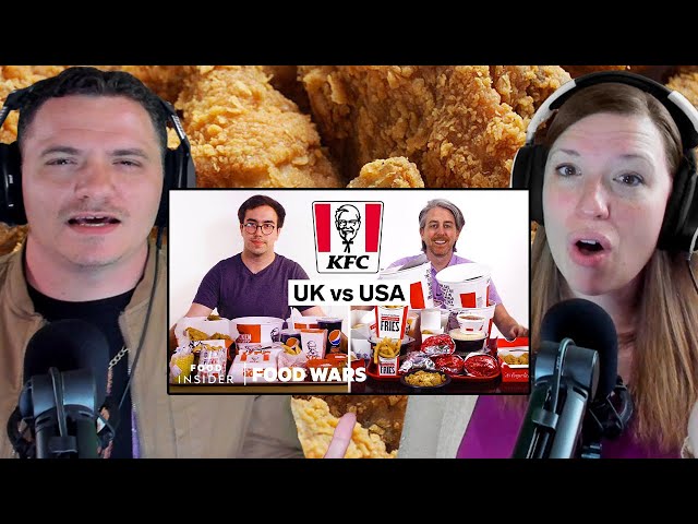 AMERICANS REACT to US vs UK KFC! | Shocking Food Differences!