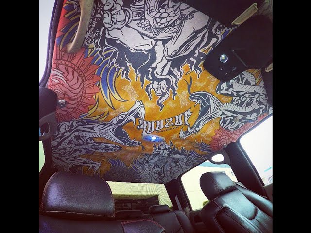 Wuzup Headliners' Truck and Car Headliner - 360 View