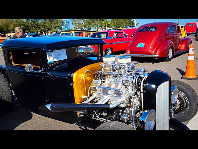 Last Hot Rod Show {NSRA SouthEast Nationals Tampa Florida} classic cars show street rods Sams vlog