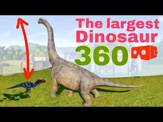 360° VR The Largest Dinosaur 🦕 Jurassic Park Lost World Giant Long Neck Brachiosaurus #3DVR360VIDEOS