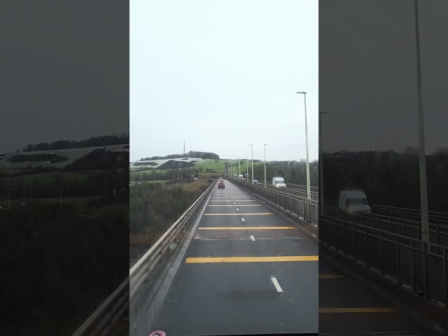 St Andrews to Dundee Bridge from Double Decker 99 Bus #scotlandtravelguide #europeantravel #travel