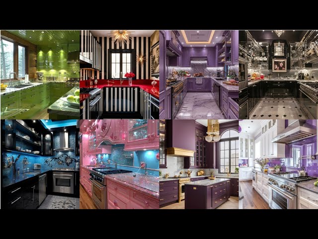 Kitchen Trends 2025 | Modern Kitchen Design purple theme Ideas for Renovation and Inspiration