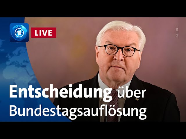 Steinmeier verkündet Entscheidung zur Auflösung des Bundestags