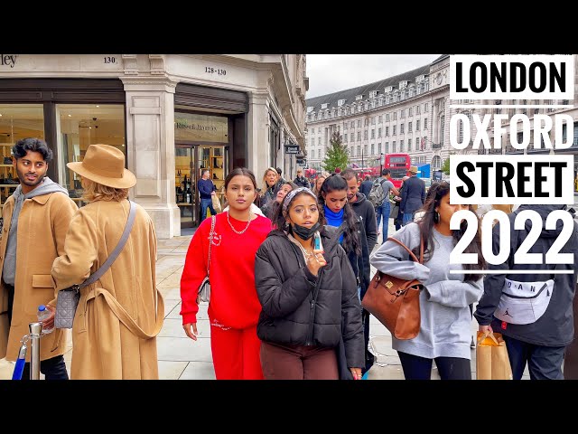 London Walk 2022 | OxfordStreet to Tottenham Court Road Walk | Central London Walking Tour [4K HDR]