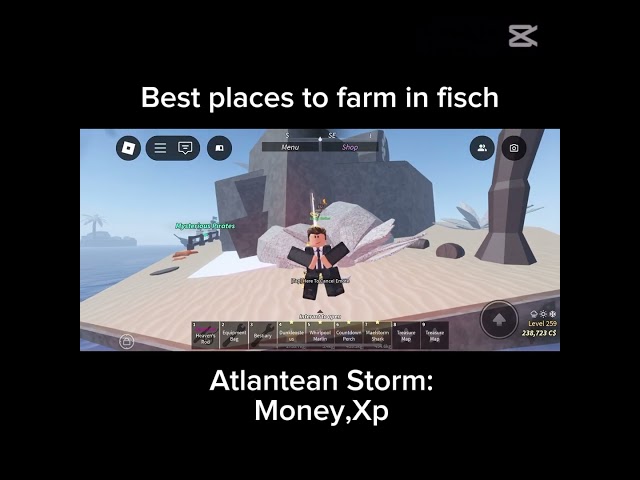 Best Places to farm in fisch! #roblox #shorts #fisch #fyp