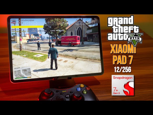 Xiaomi Pad 7 GTA V Gameplay Test | 12GB RAM | SD 7+ Gen 3 Adreno 732 | Winlator Frost Glibc