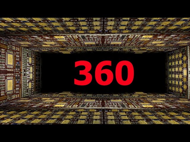 360 Video - Circuit Board Tunnel Animation