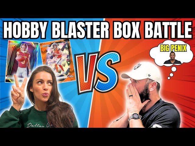 KELSEY VS BRODIE BOX BATTLE! 2024 PRIZM FOOTBALL HOBBY BLASTER