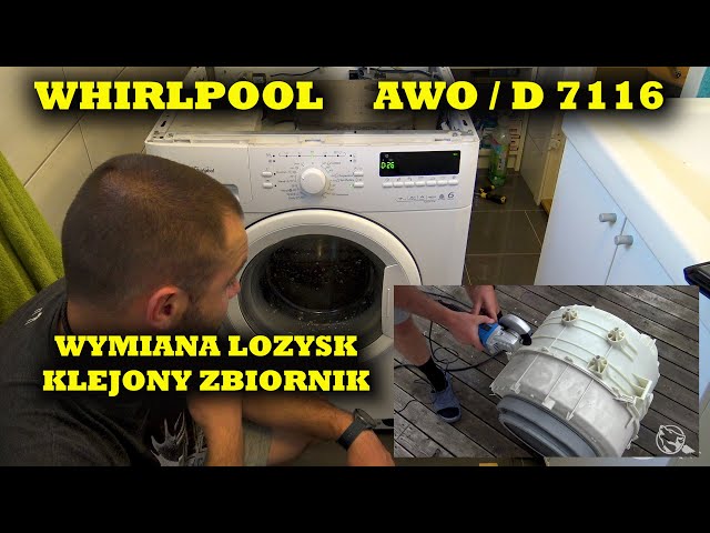 Whirlpool AWO / D7116 bearing replacement. Bonded tank Serial number: 859202161010. Read description