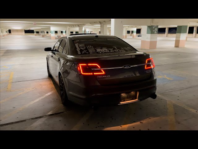 CATLESS STRAIGHT PIPED 2015 FORD TAURUS LIMITED EXHAUST SOUND TUNED FOR 1K RPM IDLE!!