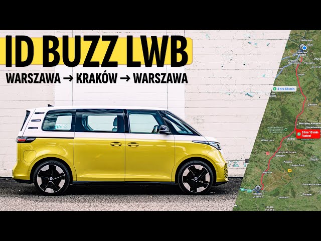 VW ID Buzz LWB - z Warszawy do Krakowa i z powrotem