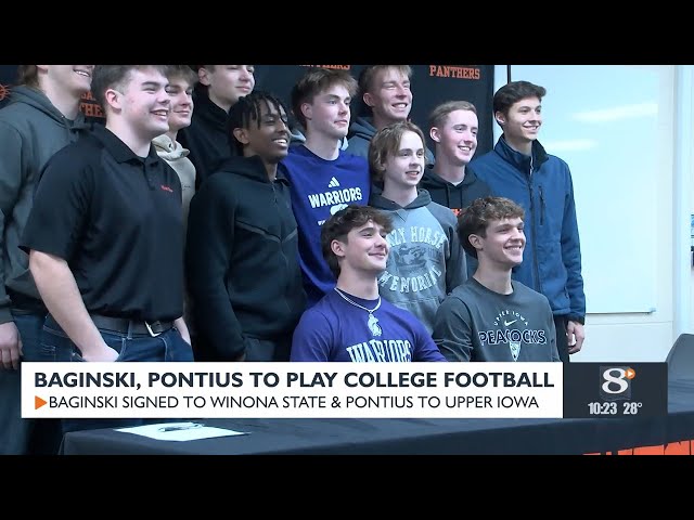 Bagineski, Pontius to play college football