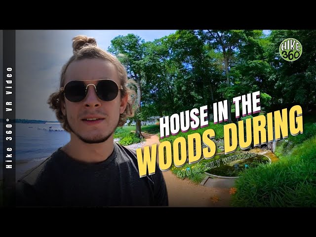 Lake Geneva Hike - House in the Woods during 4th of July Weekend 2020 (Hike 360° Video, VR)