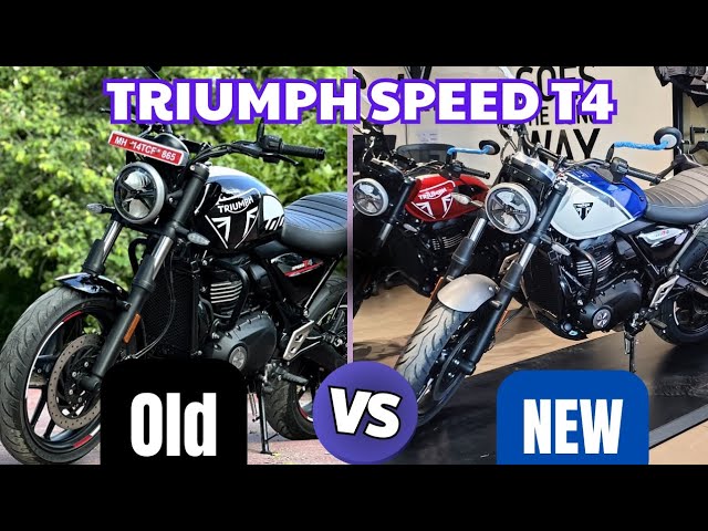 New vs Old Triumph Speed T4 😍 which one is better??🤔