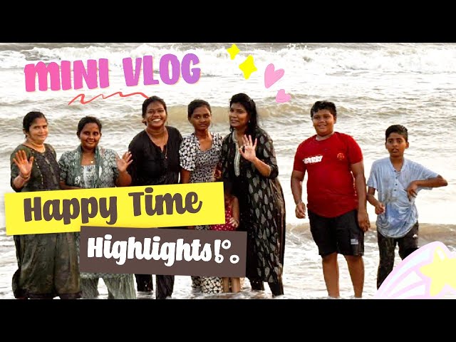 ll Mini vlog on vacation ll Beach view awesome time☺ Memories forever 🥰 Fun time