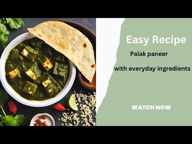 How to make Easy & Tasty Palak Paneer | Palak Paneer recipe | Cottage cheese with spinach | #palak