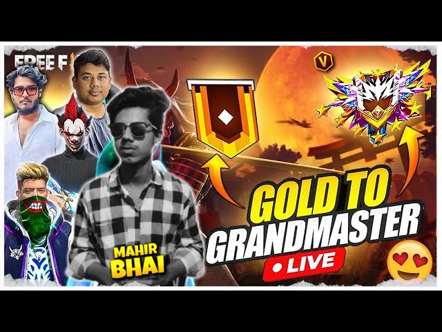 [ LIVE🛑] ROAD TO GRAND MASTER TOP 1 😍Rank Push on Live ✌ Mahir Bhai 😎 Season 42🔥!