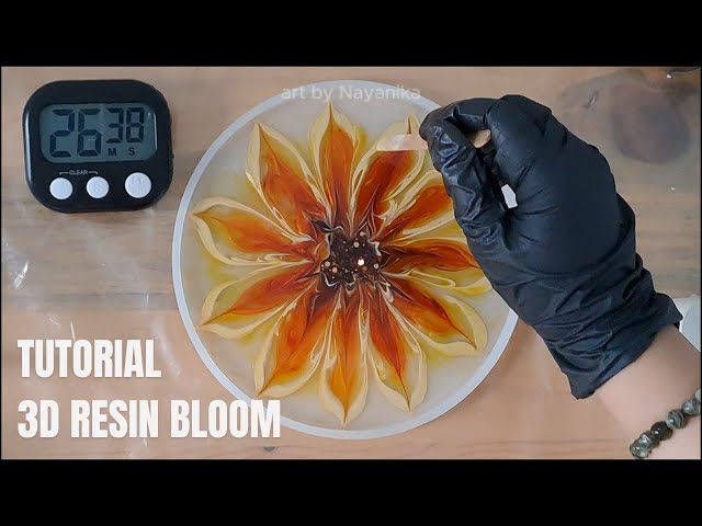 Big Sunflower 3D RESIN BLOOM Tutorial