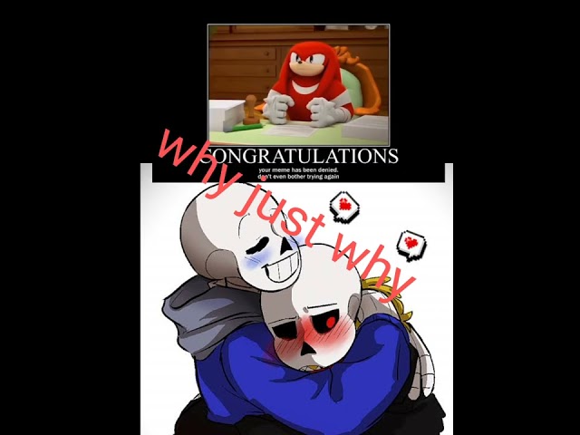 knuckles react to undertale ship my opinion so Stf