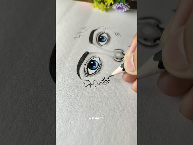 Beautiful Radharani Ji Drawing 😍💖||Radharani Ji Outline Drawing 🥰🌼||#shorts