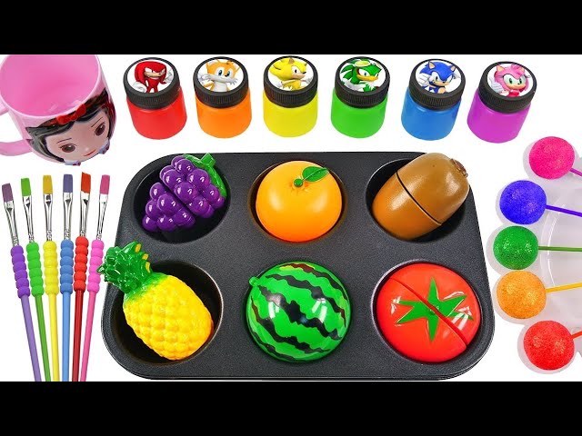 Satisfying Video l How to Make Fruit from Rainbow & Cutting ASMR #5