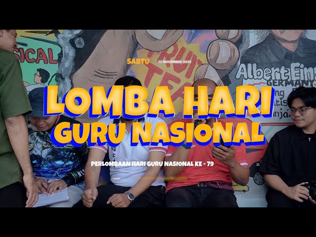 Keseruan lomba untuk para guru dalam rangka Hari Guru Nasional