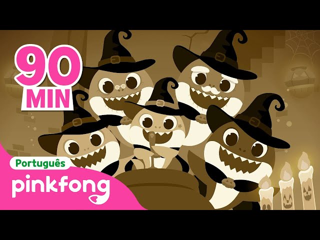 Travessuras ou Gostosuras🍬| Halloween Infantil|+Completo|Pinkfong,Bebê Tubarão!Canções para Crianças