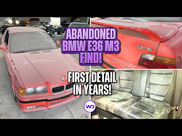 ABANDONED BODY SHOP FIND First Detail in Years BMW E36 M3! Satisfying Car Detailing Restoration