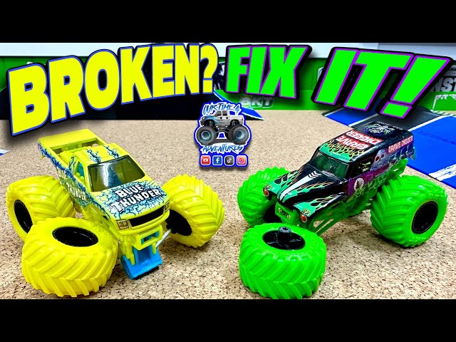 BROKEN MonsterJam & Hot Wheels Monster Trucks? Don’t trash them, FIX THEM! See how step by step