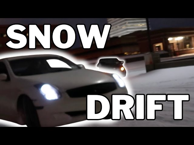 DRIFT COURSE ON TOP OF CITY PARKING GARAGE!! (SNOW TANDEMS)