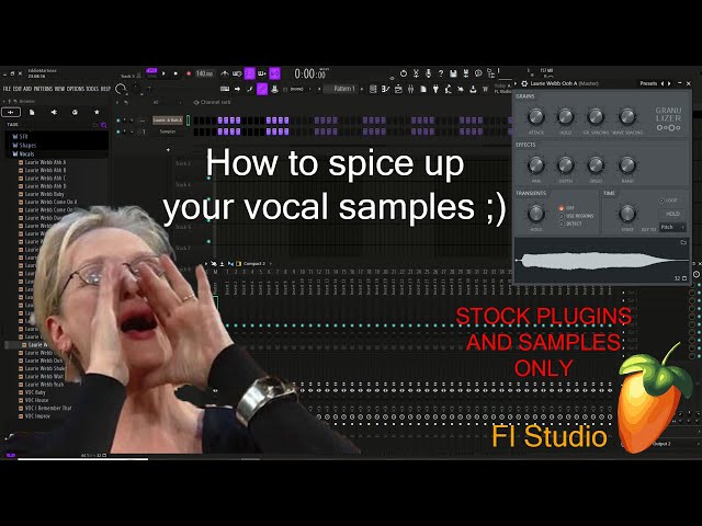 How to spice up your vocal samples or any samples in Fl Studio 21 using only stock plugins