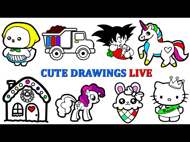 How to Draw Dinosaur Easy And Cute And Many More | Drawing Colouring And Painting For Kids Easy |