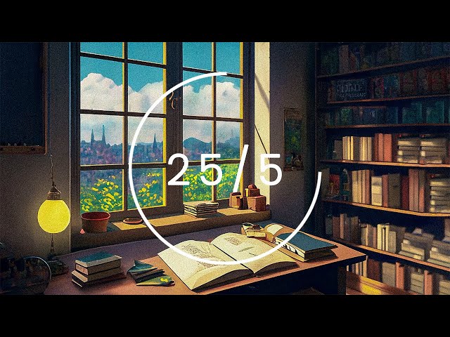 25/5 Pomodoro Timer 🕐 Focus on Studying and Working Effectively with Lofi Mix 📚 4 x 25 min