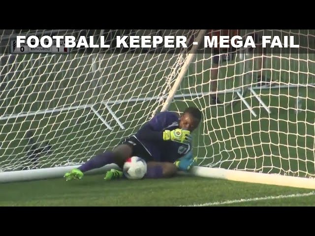 MEGA Fail - Football keeper makes an own goal