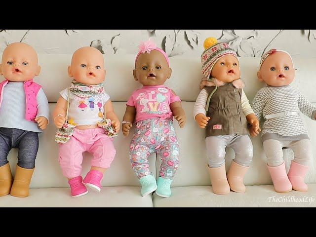 New Baby Born Doll and Baby Born Baby Annabell Vehicle Show - Baby Doll Care Routine & Play Routine