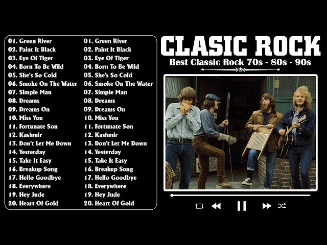 Classic Rock Playlist 70s - 80s - 90s | Greatest Hits Classic Rock Song